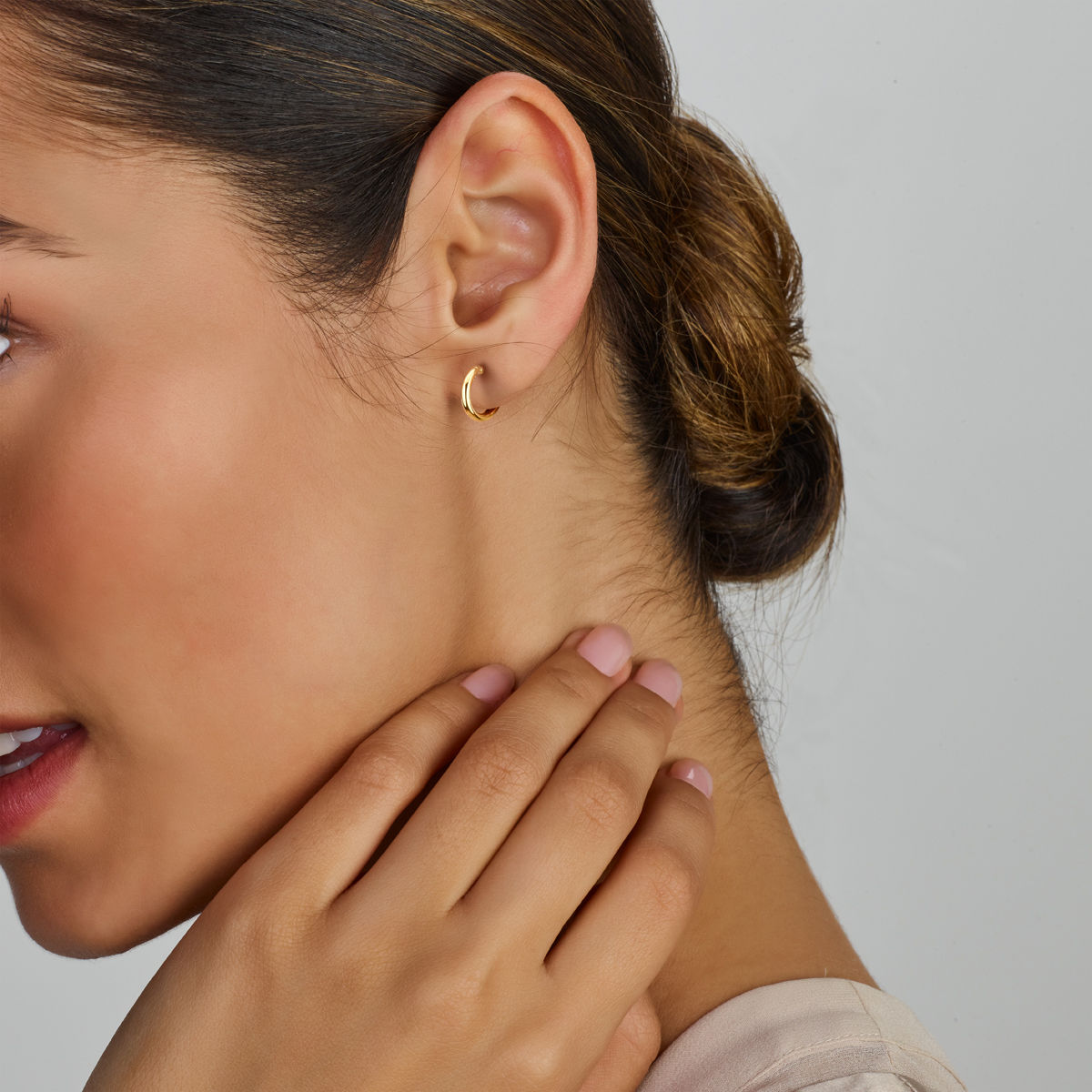 Earrings round tube - 40.13180 