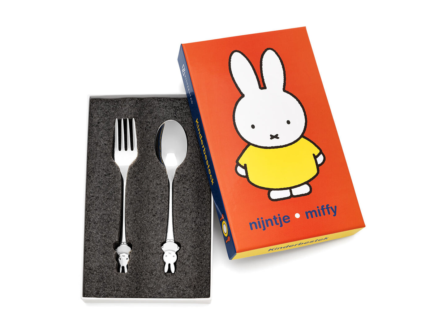 Cubiertos infantiles 2 piezas miffy acero inoxidable