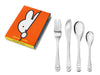 Children's cutlery miffy, 4-piece, stainless steel