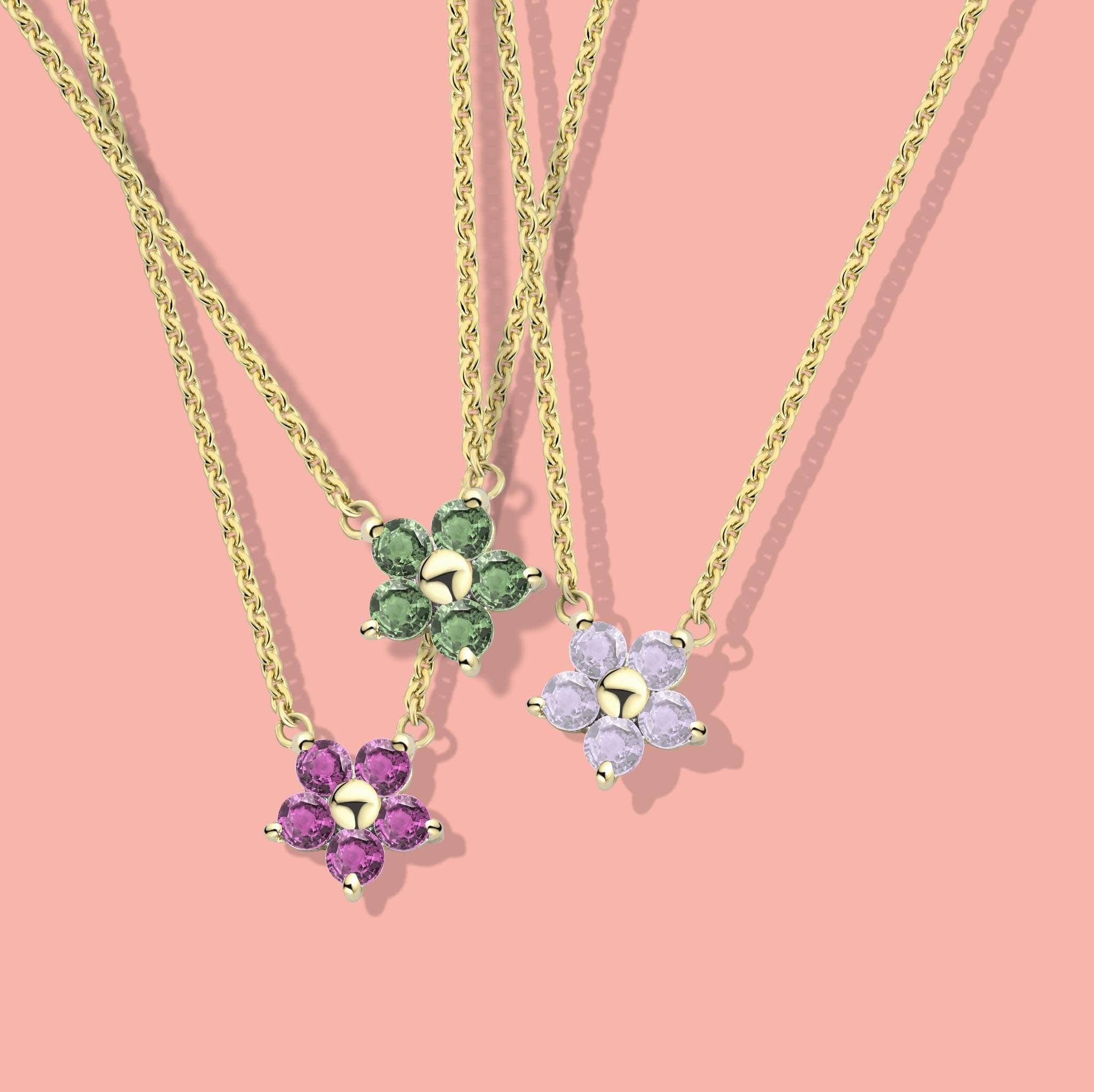 COLLIER 'ALLERLIEFSTE' BLOOM MET LEAF GREEN