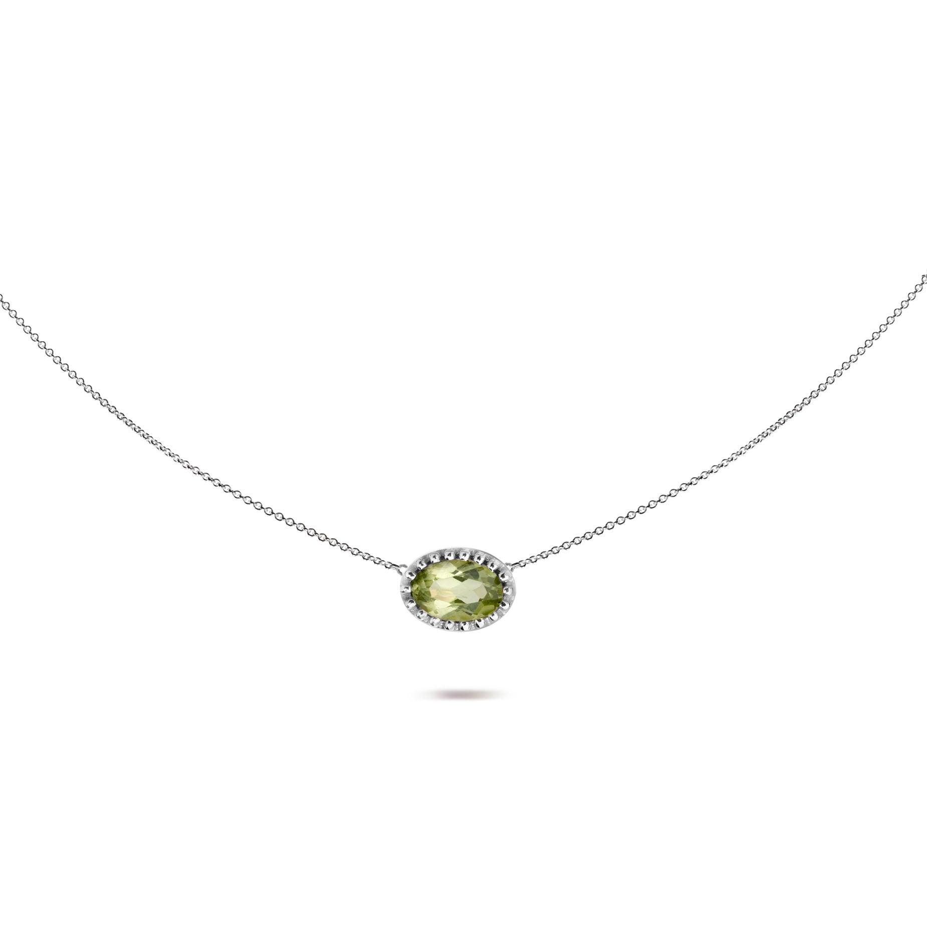 COLLIER 'MA PETITE' MET PERIDOT