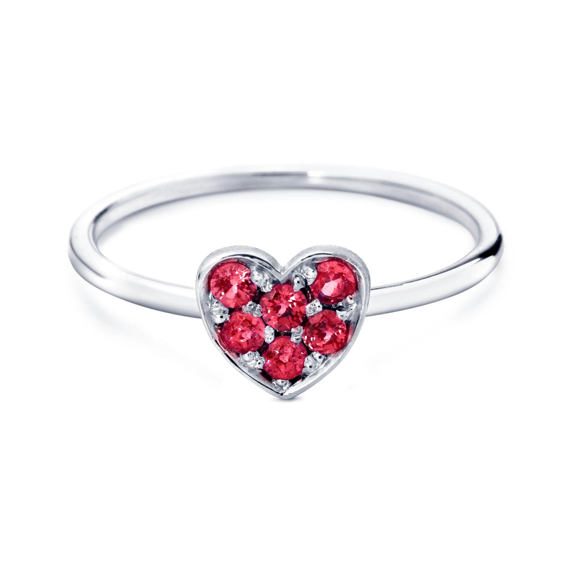 ANILLO MISS SPRING 'FOREVER' CORAZÓN PAVÉ MSR020ROGG