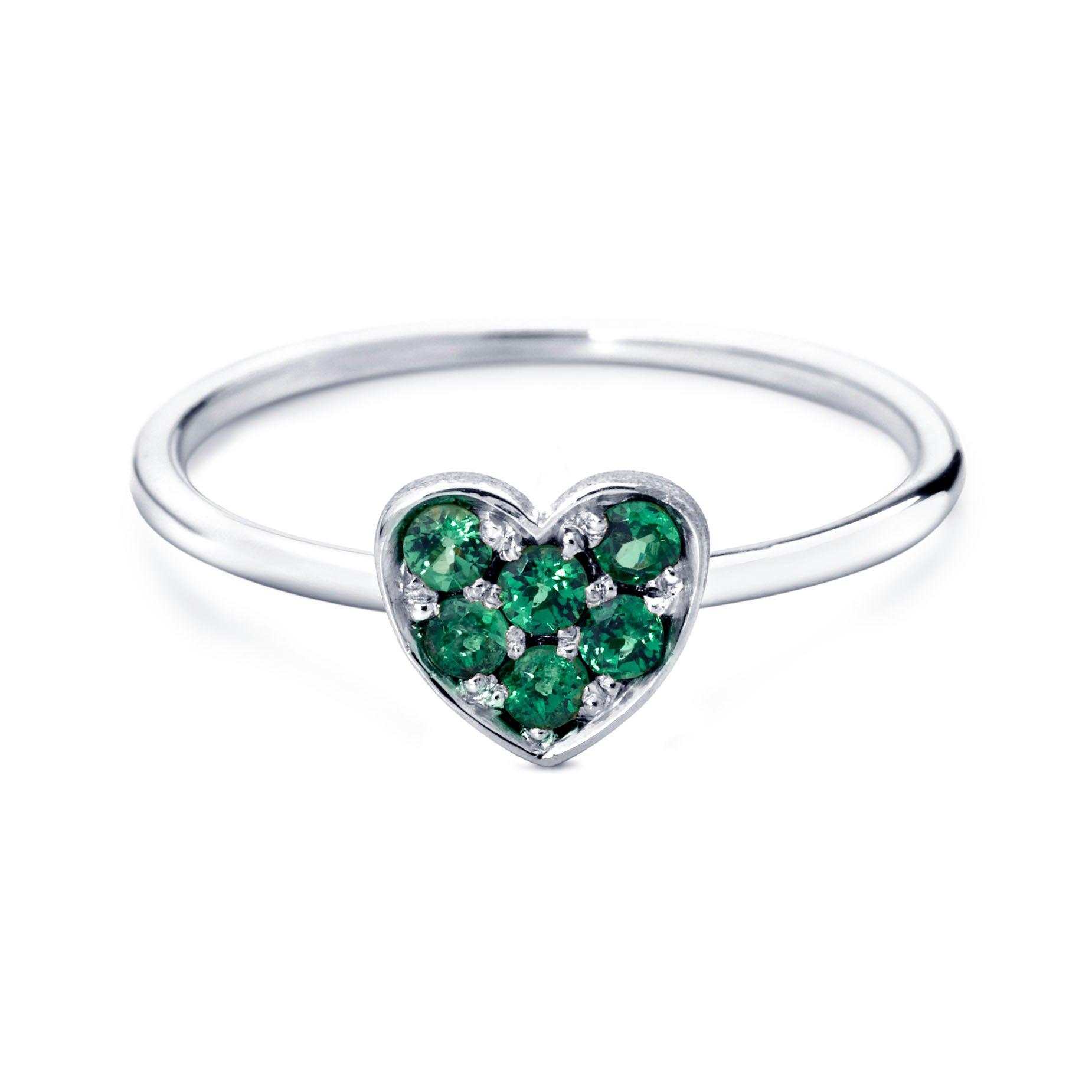 MISS SPRING RING "FOREVER" HEART PAVÉ MSR020TSAGG