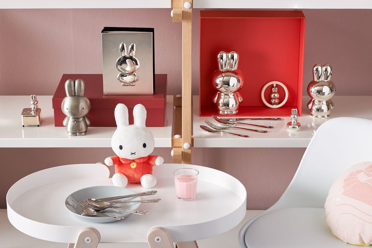 Children's cutlery miffy, 4-piece, stainless steel