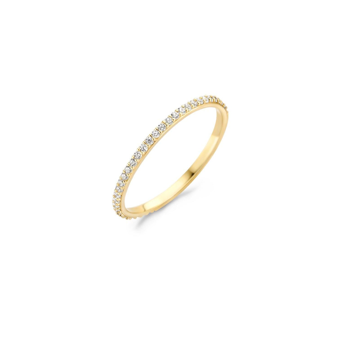 BLUSH RING MET ZIRKONIA 1201YZI 14 K GEELGOUD