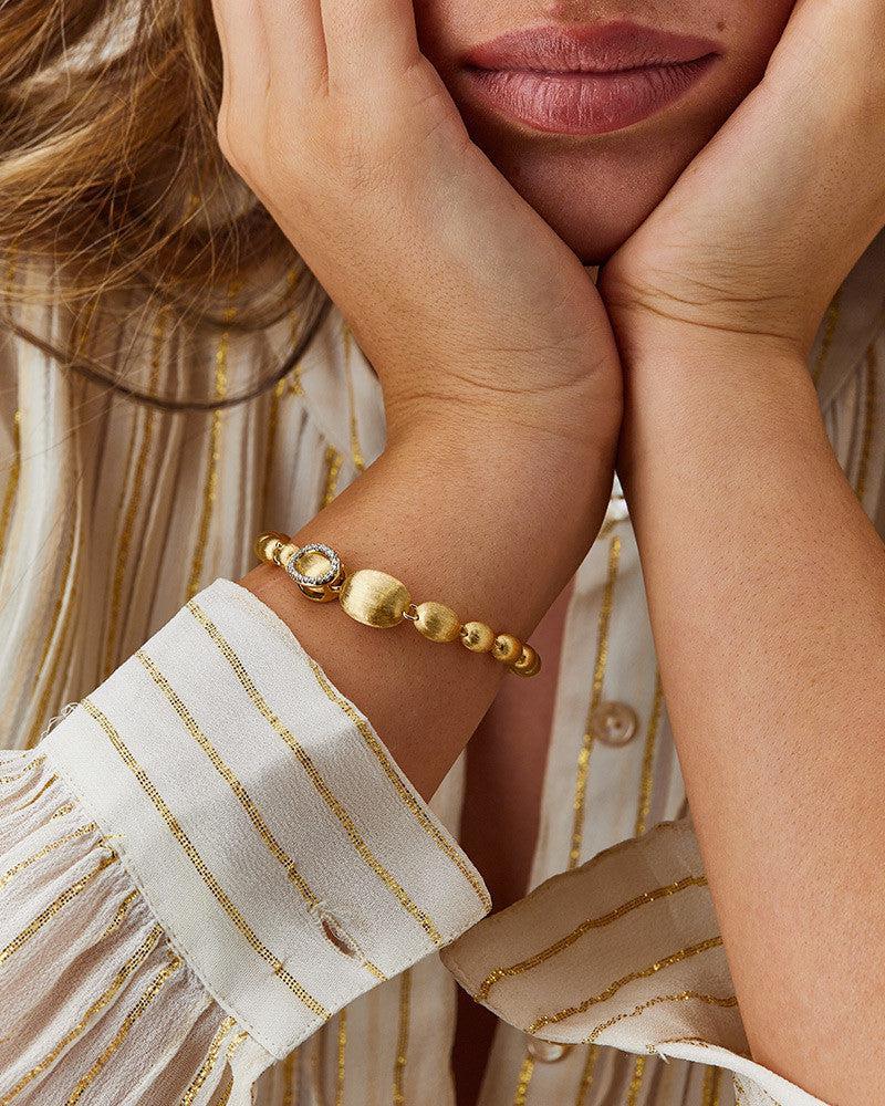 DANCING "IVY" GOLD AND DIAMONDS BRACELET