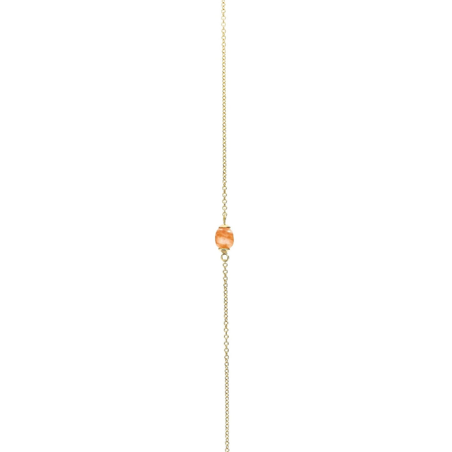 PETRA "AMULETS" GOLD AND ORANGE AVENTURINE NECKLACE (LARGE)